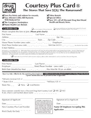 what are courtesy rewards points discount drug mart